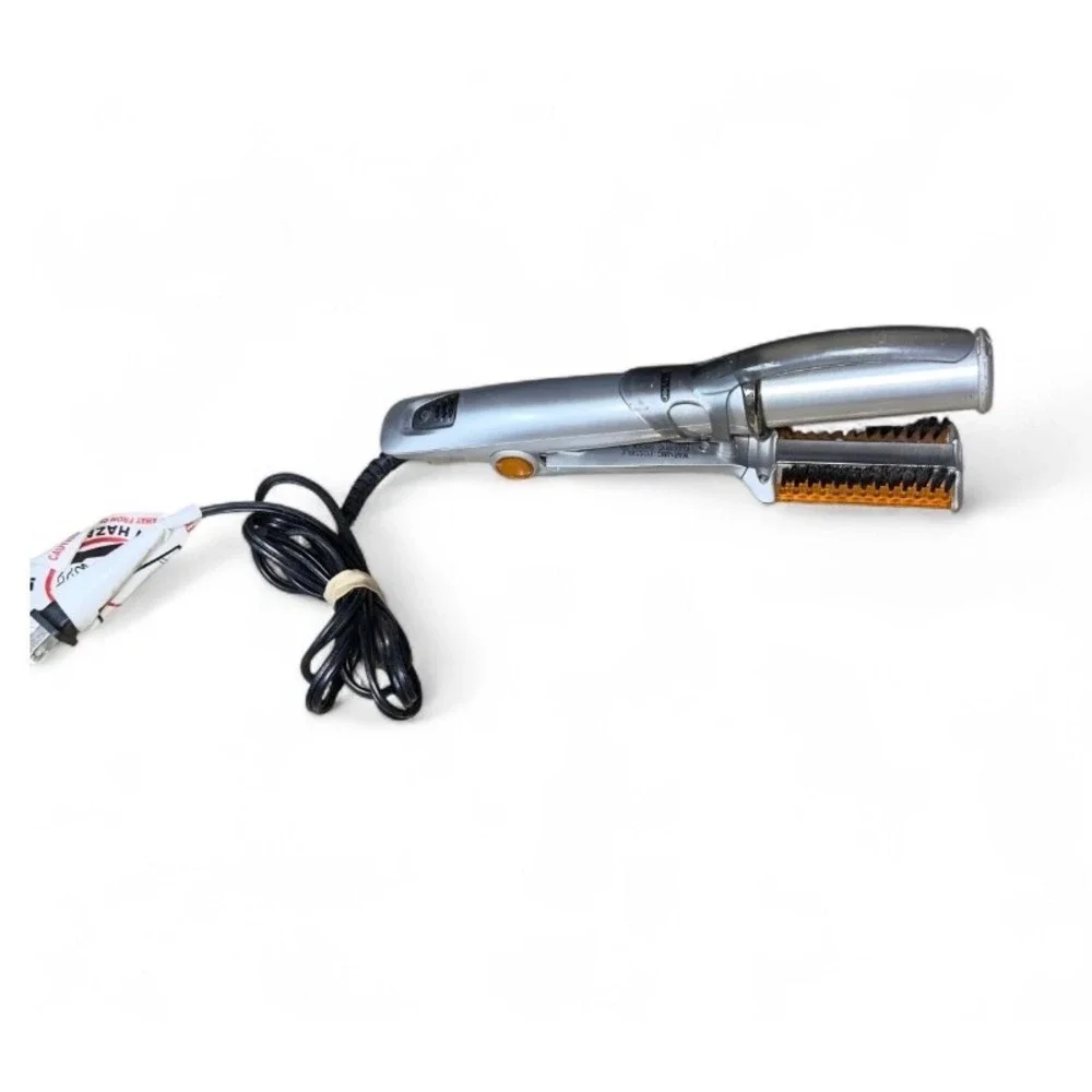 InStyler Rotating Iron Hair Styler Silver Ceramic Straightener Curler Volumizer